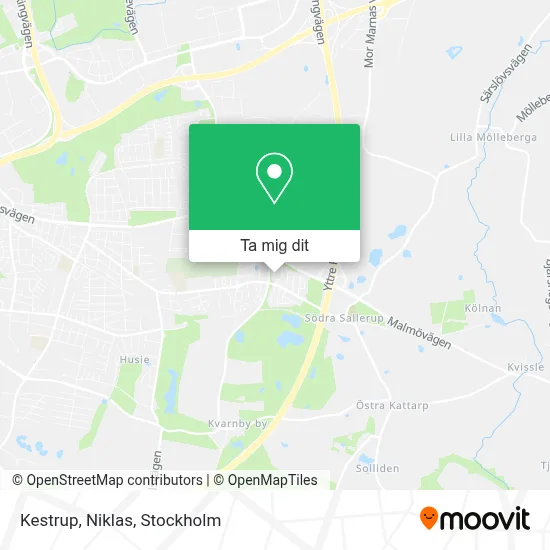 Kestrup, Niklas karta