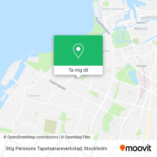 Stig Perssons Tapetserareverkstad karta