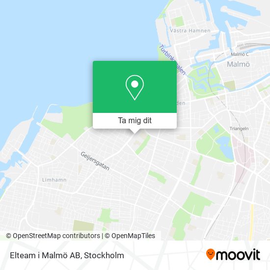Elteam i Malmö AB karta