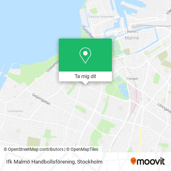 Ifk Malmö Handbollsförening karta