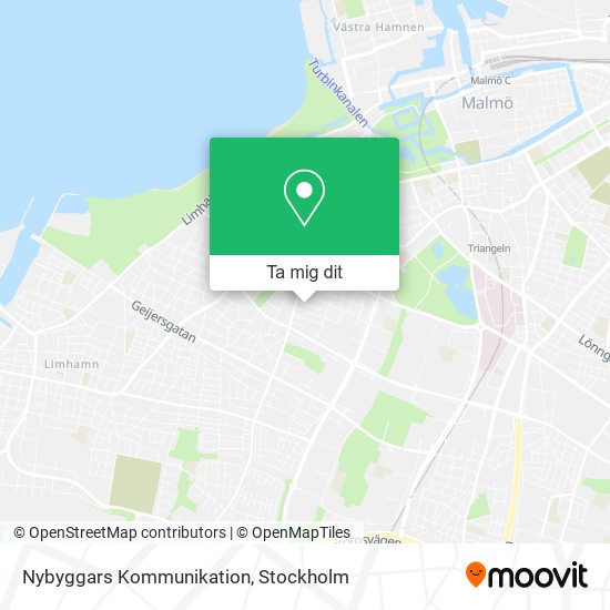 Nybyggars Kommunikation karta