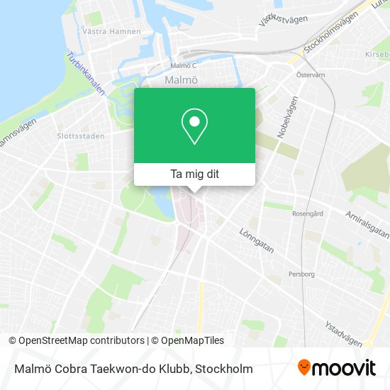 Malmö Cobra Taekwon-do Klubb karta