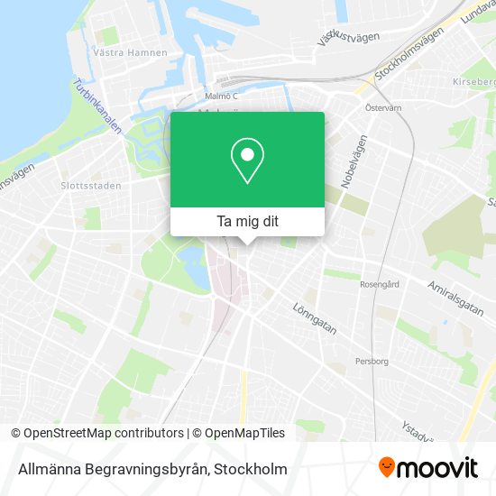 Allmänna Begravningsbyrån karta