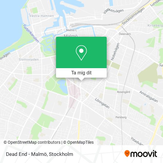 Dead End - Malmö karta