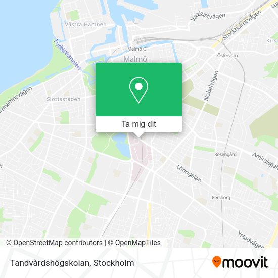 Tandvårdshögskolan karta