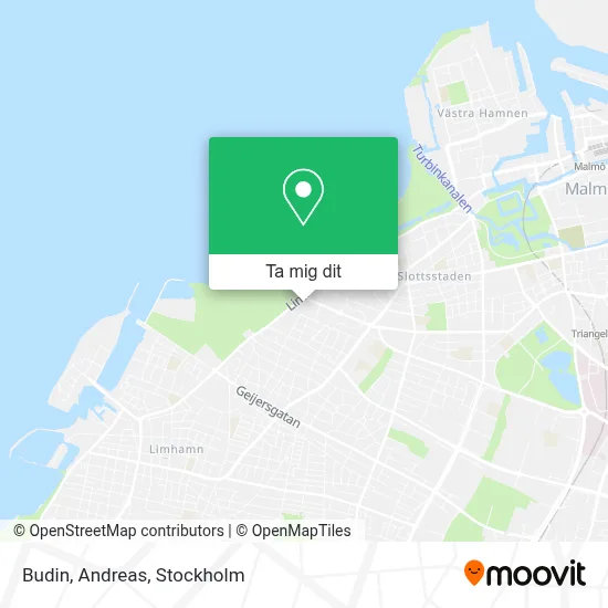 Budin, Andreas karta