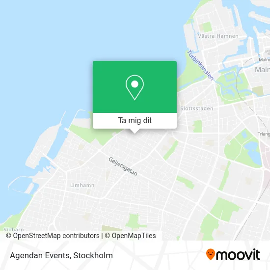 Agendan Events karta