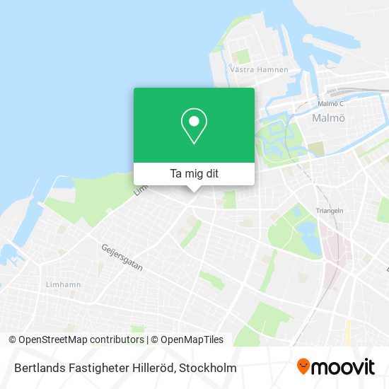 Bertlands Fastigheter Hilleröd karta