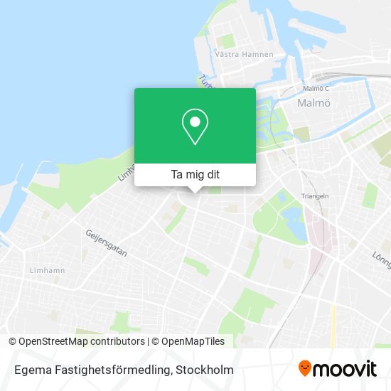 Egema Fastighetsförmedling karta