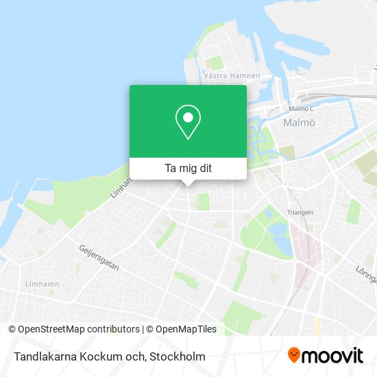 Tandlakarna Kockum och karta