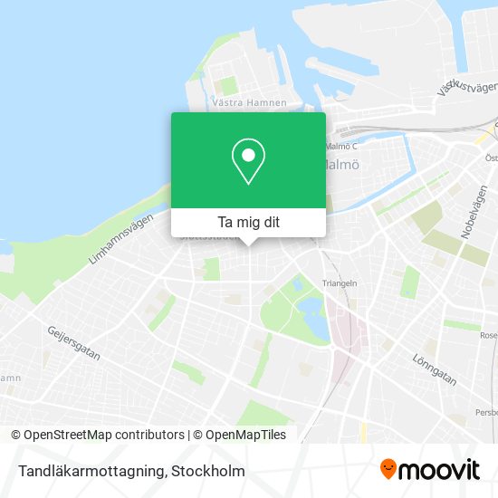 Tandläkarmottagning karta