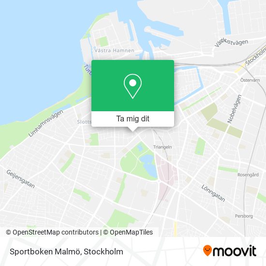 Sportboken Malmö karta