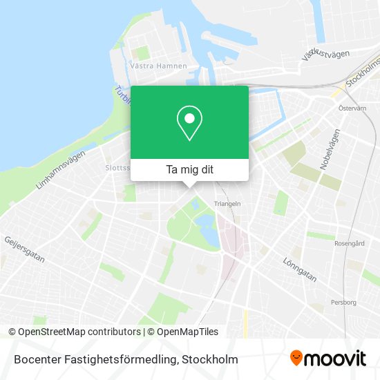 Bocenter Fastighetsförmedling karta