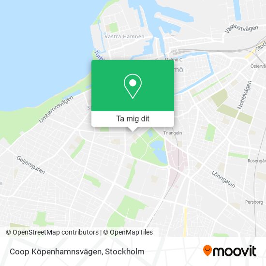 Coop Köpenhamnsvägen karta