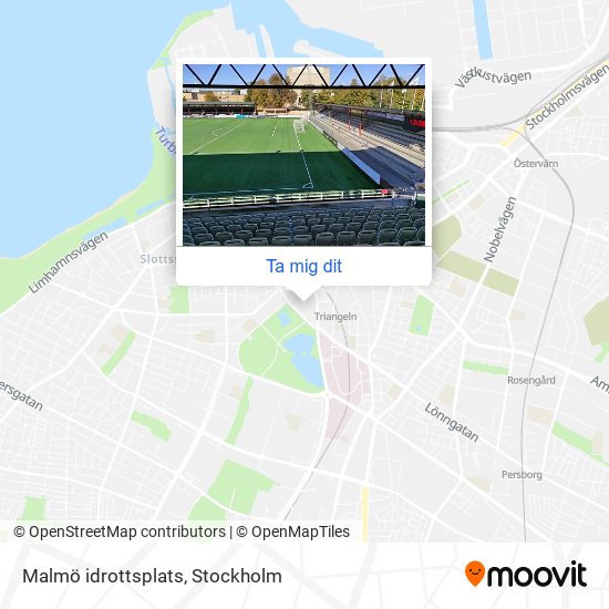 Malmö idrottsplats karta