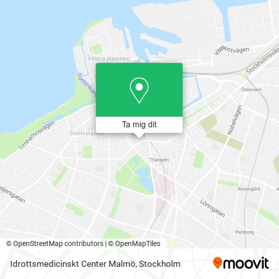 Idrottsmedicinskt Center Malmö karta