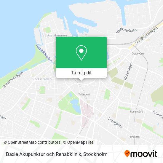 Baxie Akupunktur och Rehabklinik karta