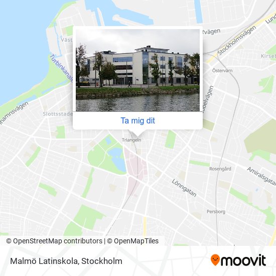 Malmö Latinskola karta