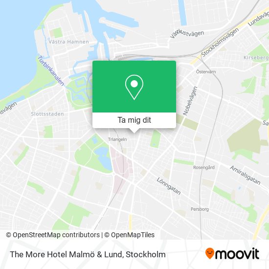 The More Hotel Malmö & Lund karta