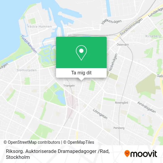 Riksorg. Auktoriserade Dramapedagoger /Rad karta