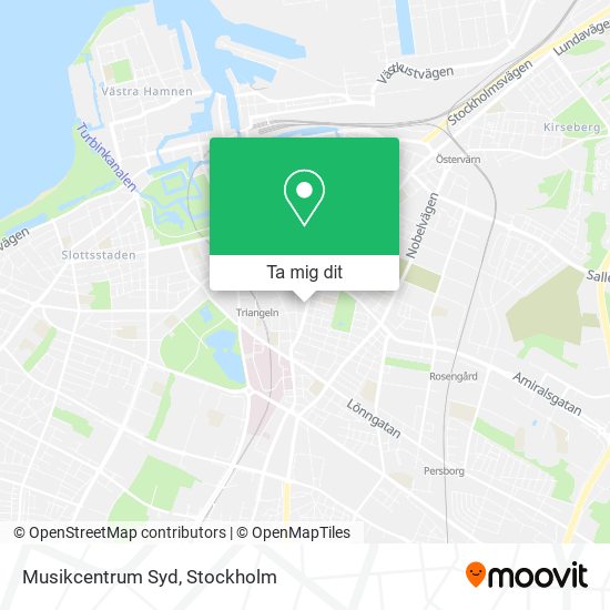 Musikcentrum Syd karta