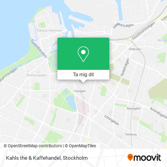 Kahls the & Kaffehandel karta