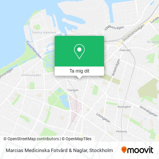 Marcias Medicinska Fotvård & Naglar karta