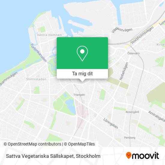 Sattva Vegetariska Sällskapet karta