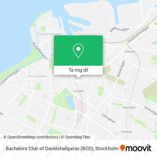 Bachelors Club of Davidshallgatan (BCD) karta