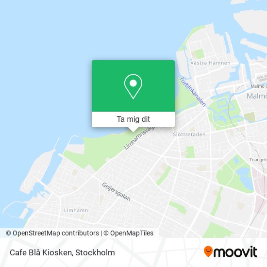 Cafe Blå Kiosken karta