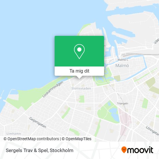 Sergels Trav & Spel karta