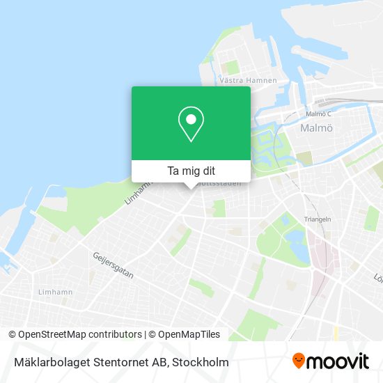 Mäklarbolaget Stentornet AB karta