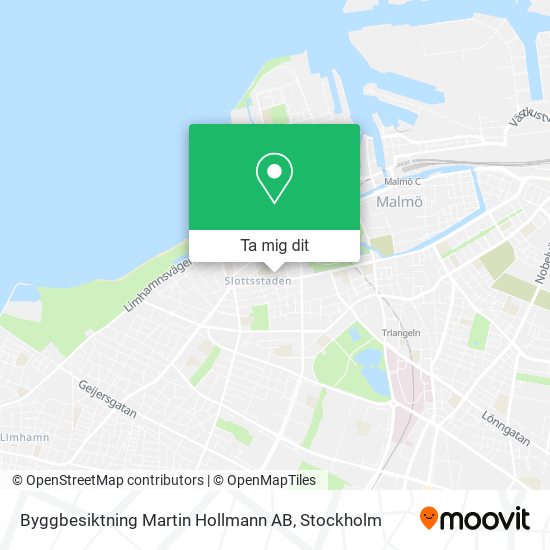 Byggbesiktning Martin Hollmann AB karta