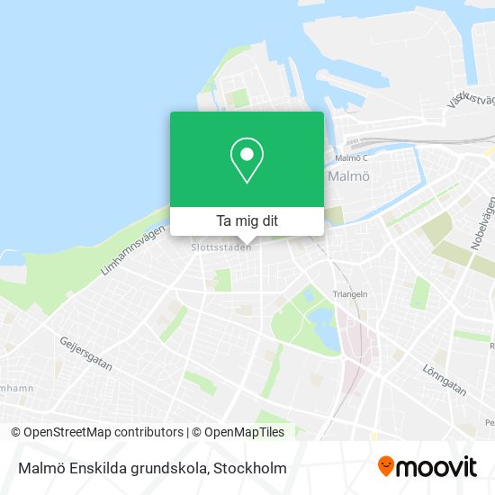 Malmö Enskilda grundskola karta