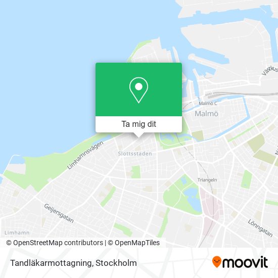 Tandläkarmottagning karta