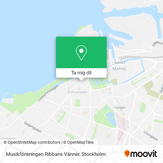 Musikföreningen Ribbans Vänner karta