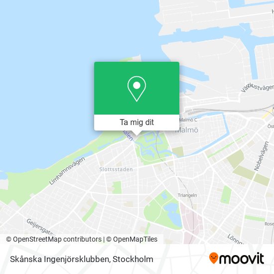 Skånska Ingenjörsklubben karta