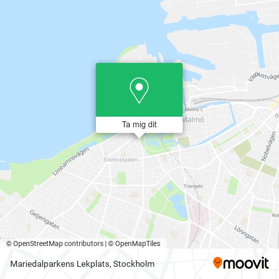 Mariedalparkens Lekplats karta