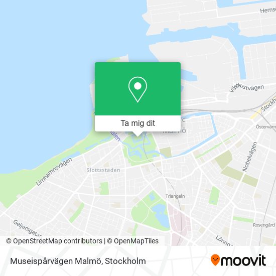 Museispårvägen Malmö karta