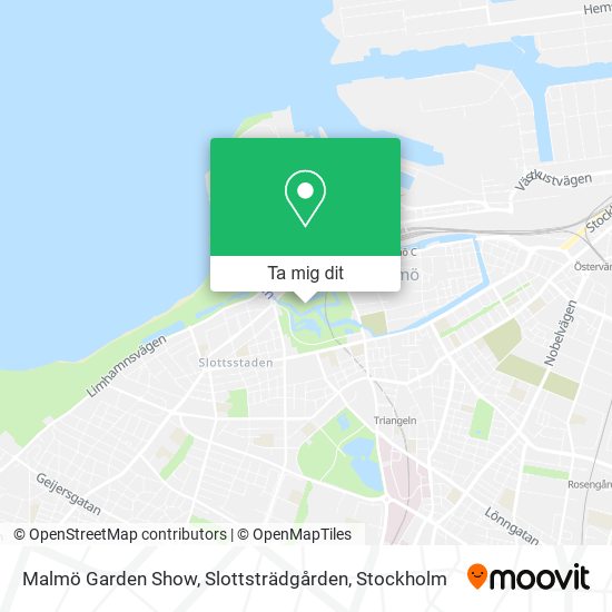 Malmö Garden Show, Slottsträdgården karta
