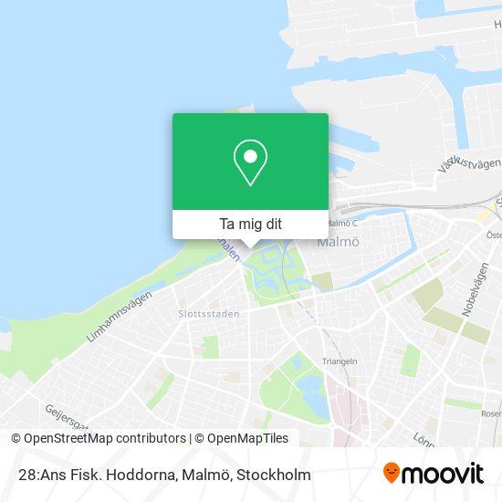 28:Ans Fisk. Hoddorna, Malmö karta