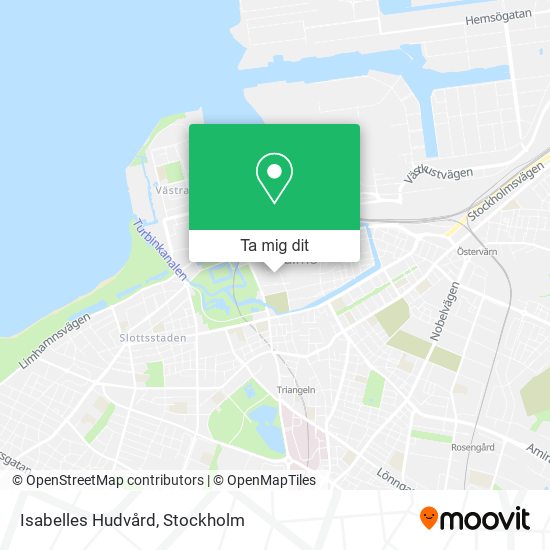 Isabelles Hudvård karta