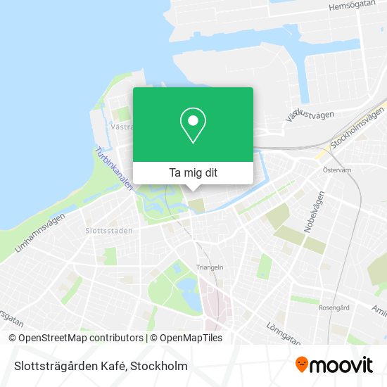 Slottsträgården Kafé karta