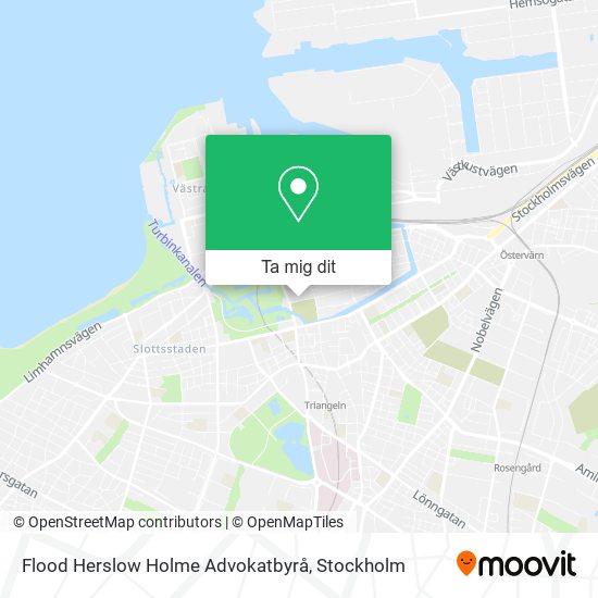 Flood Herslow Holme Advokatbyrå karta