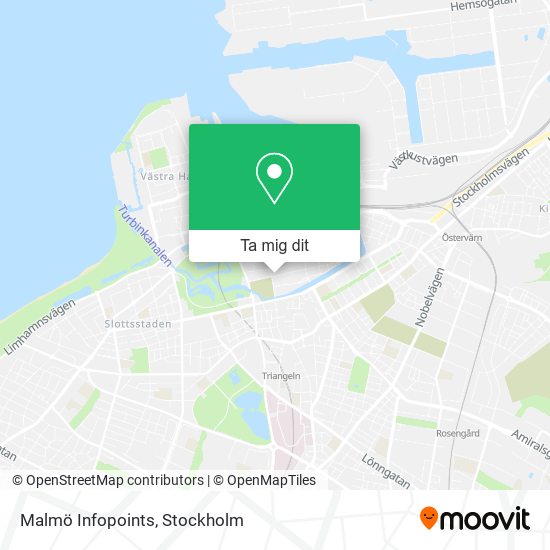 Malmö Infopoints karta