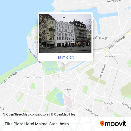 Elite Plaza Hotel Malmö karta