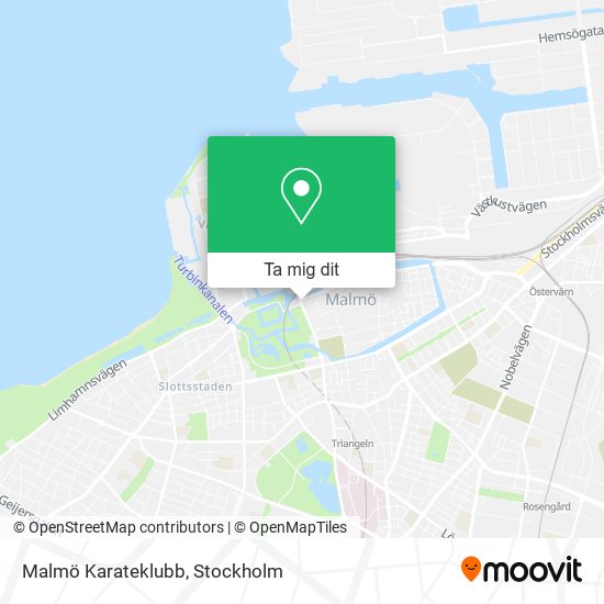 Malmö Karateklubb karta