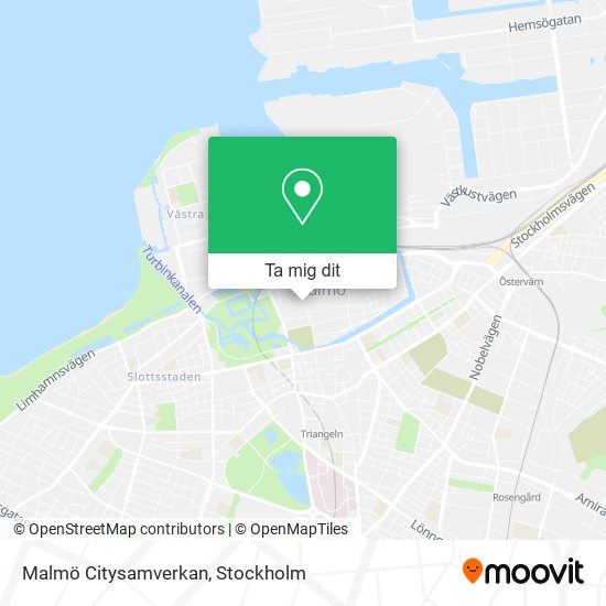 Malmö Citysamverkan karta