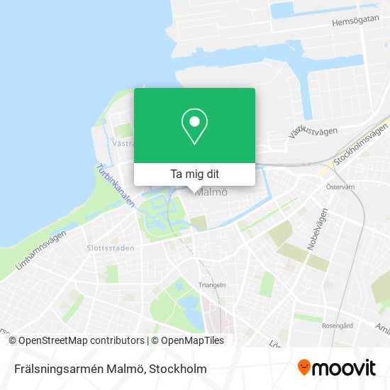 Frälsningsarmén Malmö karta