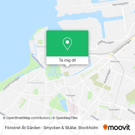 Fönstret Åt Gården - Smycken & Skålar karta
